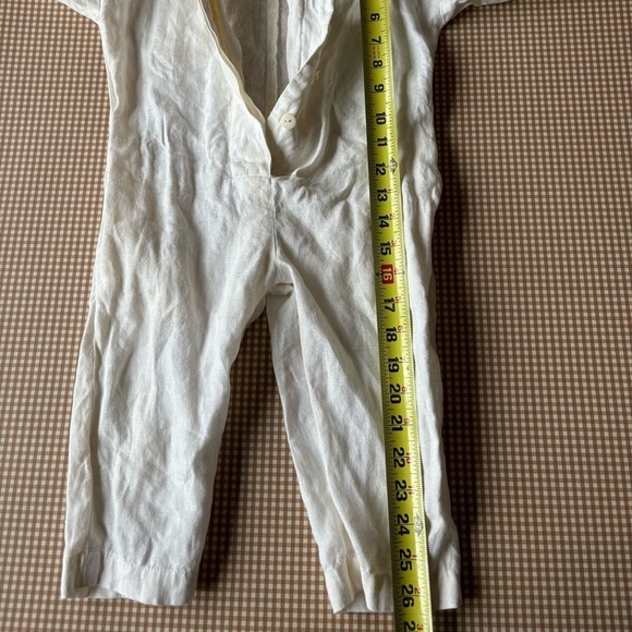OFFON toddler natural linen jumpsuit romper. Size 2-3 - Picture 10 of 15